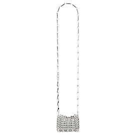 Paco Rabanne Bolsa Micro 1969 Prata Icônica Prata Metálico