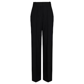 Paco Rabanne-Black Suits Pants in wool grain de poudre-Black