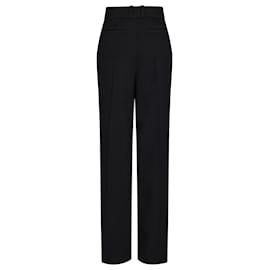 Paco Rabanne-Black Suits Pants in wool grain de poudre-Black