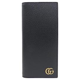 Gucci-Carteira dobrável Gucci GG Marmont-Preto