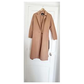 Maje-Coats, Outerwear-Camel