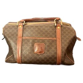 Sac à main Céline Boston en cuir marron Marron