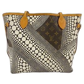 Cabas Louis Vuitton en cuir marron blanc Marron Blanc