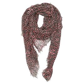 Écharpe Zadig & Voltaire Delta Zebra Bleu Rose Rose Bleu