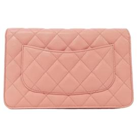 Chanel-Chanel Timeless Classic Line AP0250 Chain Wallet-Pink