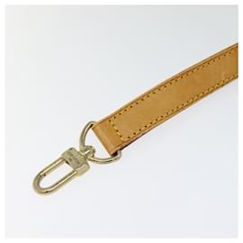 Louis Vuitton-LOUIS VUITTON Adjustable Shoulder Strap Leather 36.6""-43.7"" Beige Auth 112950-Beige