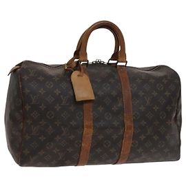 LOUIS VUITTON Monogram Keepall 45 Bolsa Boston M41428 LV Auth bs22332 Monograma