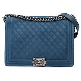 Chanel-CHANEL Handbags T.  Leather-Blue