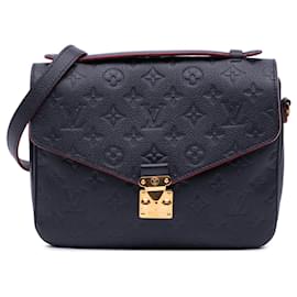 Louis Vuitton-LOUIS VUITTON Handbags T.  Leather-Blue