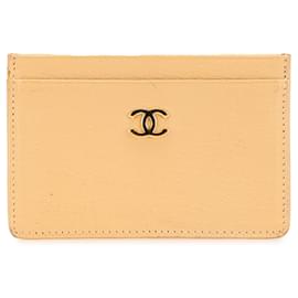 Chanel-CHANEL Purses, wallets & cases T.  Leather-Yellow