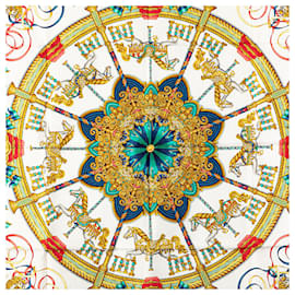 Hermès-HERMES Scarves T.  Silk-Blue