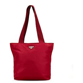 Prada-PRADA Handbags T.  Cloth-Red