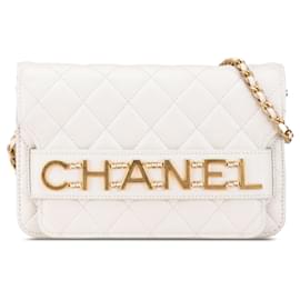 Chanel-CHANEL Handbags T.  Leather-White