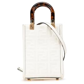 Fendi-FENDI Handbags T.  Leather-White