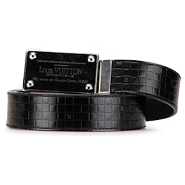 Louis Vuitton-LOUIS VUITTON Belts T.International S Cloth-Black