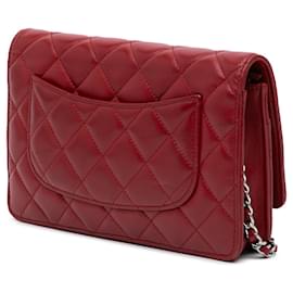 Chanel-CHANEL Handbags T.  Leather-Red