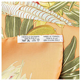 Hermès-HERMES Scarves T.  Silk-Orange