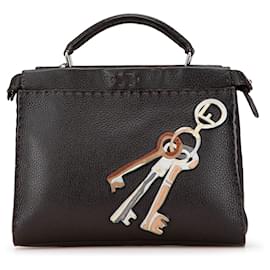 Fendi-FENDI Handbags T.  Leather-Brown