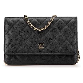 Chanel-CHANEL Handbags T.  Leather-Black
