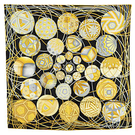 Hermès-HERMES Scarves T.  Silk-Yellow