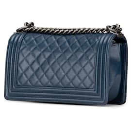 Chanel-CHANEL Handbags T.  Leather-Blue