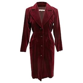 Autre Marque-NON SIGNE / UNSIGNED Coats T.FR 36 Velvet-Red