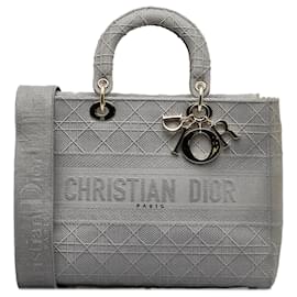 Dior-DIOR Handbags T.  Cloth-Grey