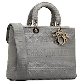 Dior-DIOR Handbags T.  Cloth-Grey