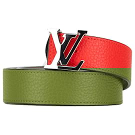 Louis Vuitton-LOUIS VUITTON Belts T.International S Leather-Red
