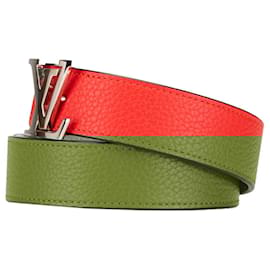 Louis Vuitton-LOUIS VUITTON Belts T.International S Leather-Red