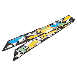 Hermès-HERMES Scarves T.  Silk-Black