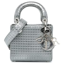 Dior-DIOR Handbags T.  Leather-Silvery
