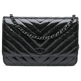 Chanel-CHANEL Handbags T.  Leather-Black