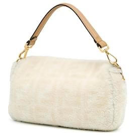 Fendi-FENDI Handbags T.  Leather-Cream
