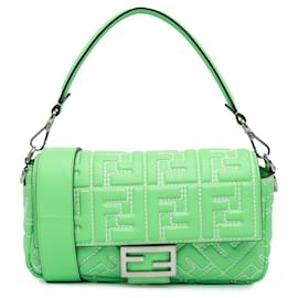 Fendi-FENDI Handbags T.  Leather-Green