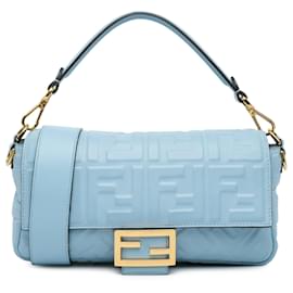 Fendi-FENDI Handbags T.  Leather-Blue