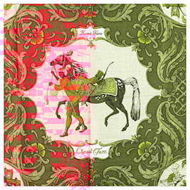 Hermès-HERMES Scarves T.  Silk-Red