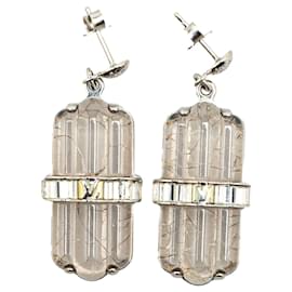 Louis Vuitton-LOUIS VUITTON Earrings T.  Cloth-Silvery