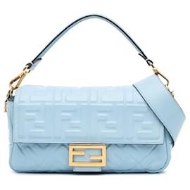 Fendi-FENDI Handbags T.  Leather-Blue