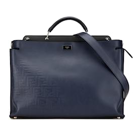 Fendi-FENDI Handbags T.  Leather-Blue