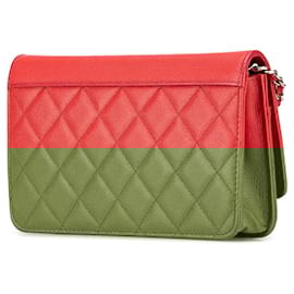 Chanel-CHANEL Handbags T.  Leather-Red
