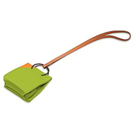Hermès-HERMES Bag charms T.  Leather-Orange