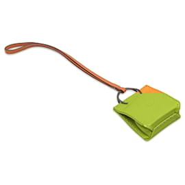 Hermès-HERMES Bag charms T.  Leather-Orange