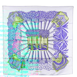 Hermès-HERMES Scarves T.  Silk-Blue