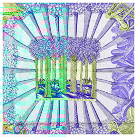 Hermès-HERMES Scarves T.  Silk-Blue