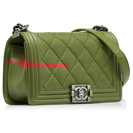 Chanel-CHANEL Handbags T.  Leather-Red
