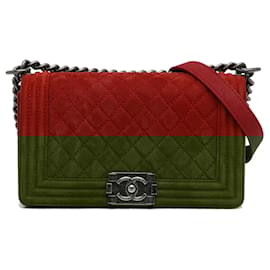 Chanel-CHANEL Handbags T.  Leather-Red
