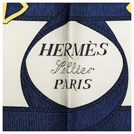 Hermès-HERMES Scarves T.  Silk-White