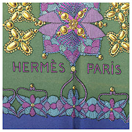 Hermès-HERMES Scarves T.  Silk-Green