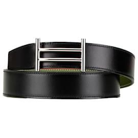 Hermès-HERMES Belts T.International S Leather-Black